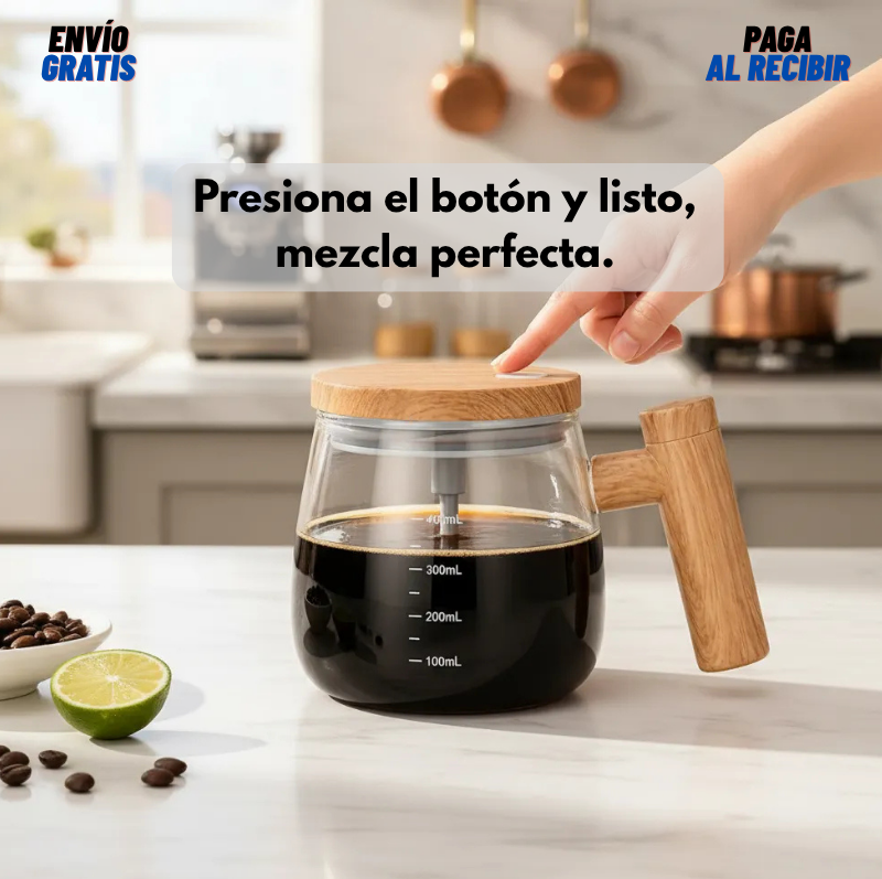 Taza mug con mezclador