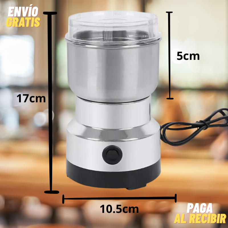 Moledor eléctrico: Muele rápidamente todo tipo de grano.