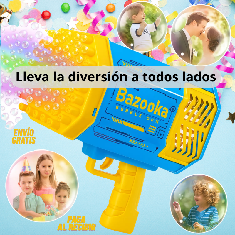 Pistola de burbujas