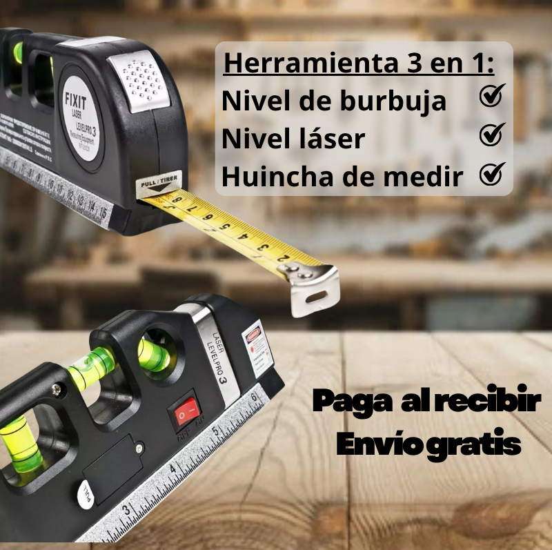 Nivel laser multifuncional