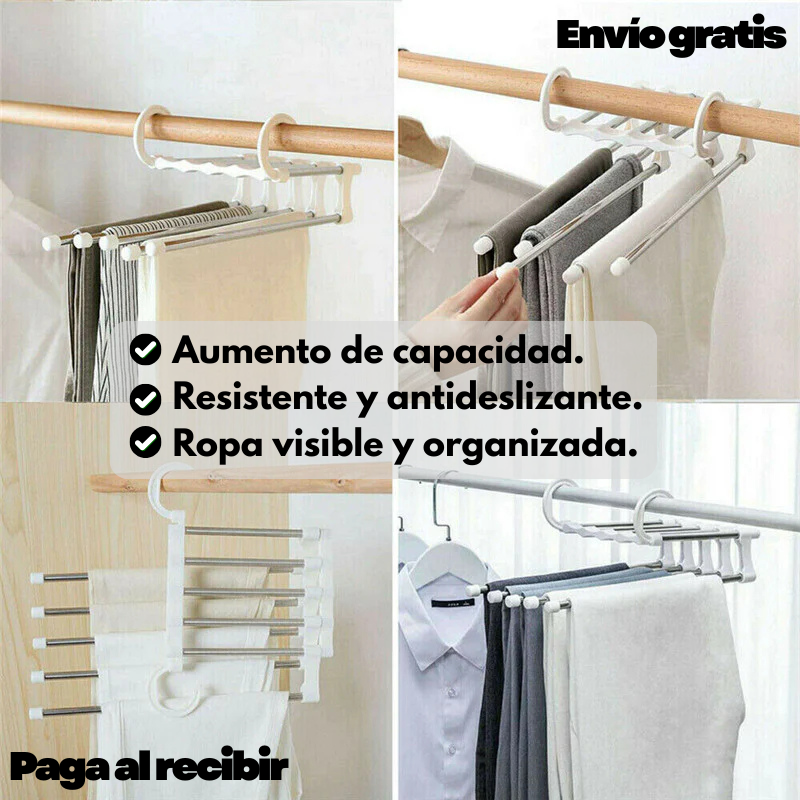 Perchero multiuso plegable - Pack 3 unidades