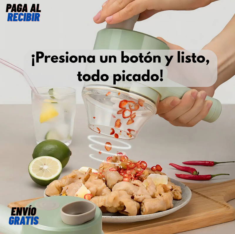 Picador de verduras recargable