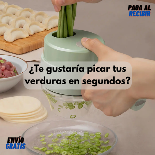 Picador de verduras recargable