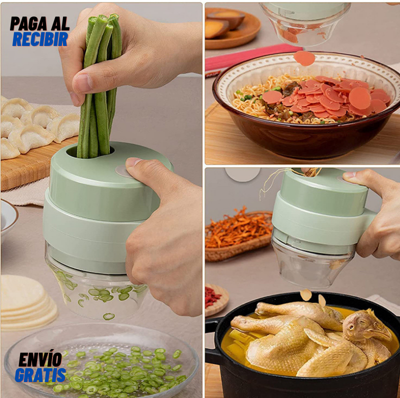 Picador de verduras recargable
