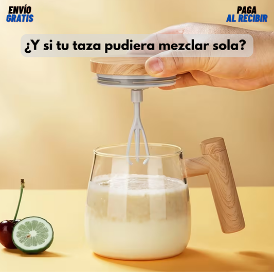 Taza mug con mezclador