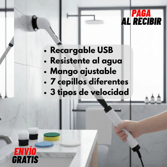Cepillo de limpieza eléctrico: 7 modos de uso.