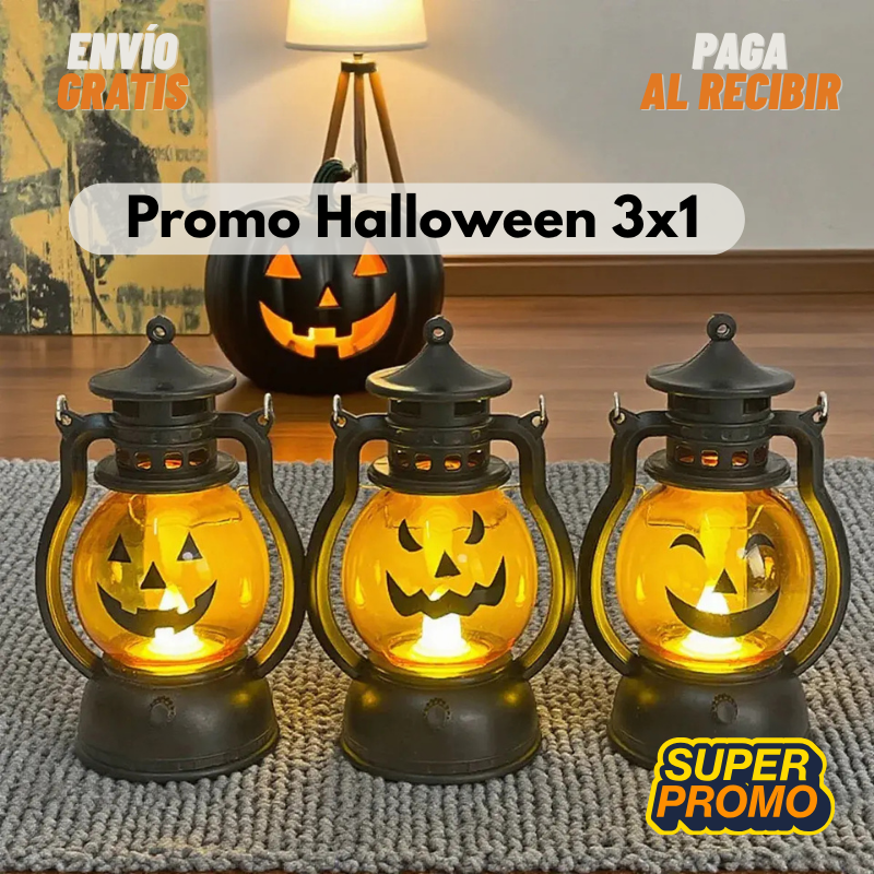 PumpkinLantern™ - Lámpara Halloween LED PROMO 3x1