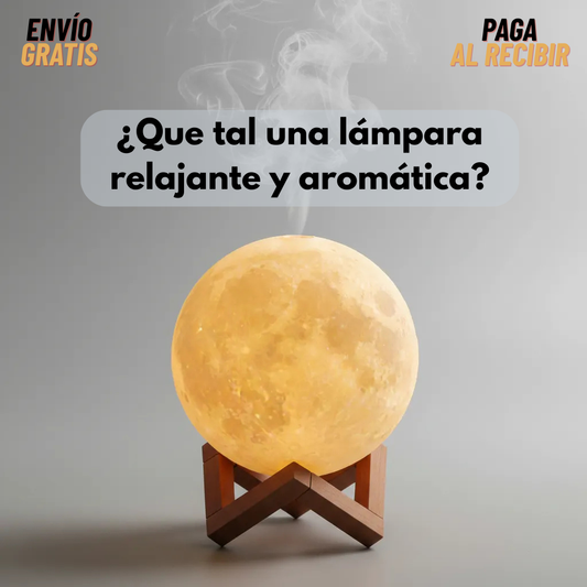 Lámpara luna con humidificador