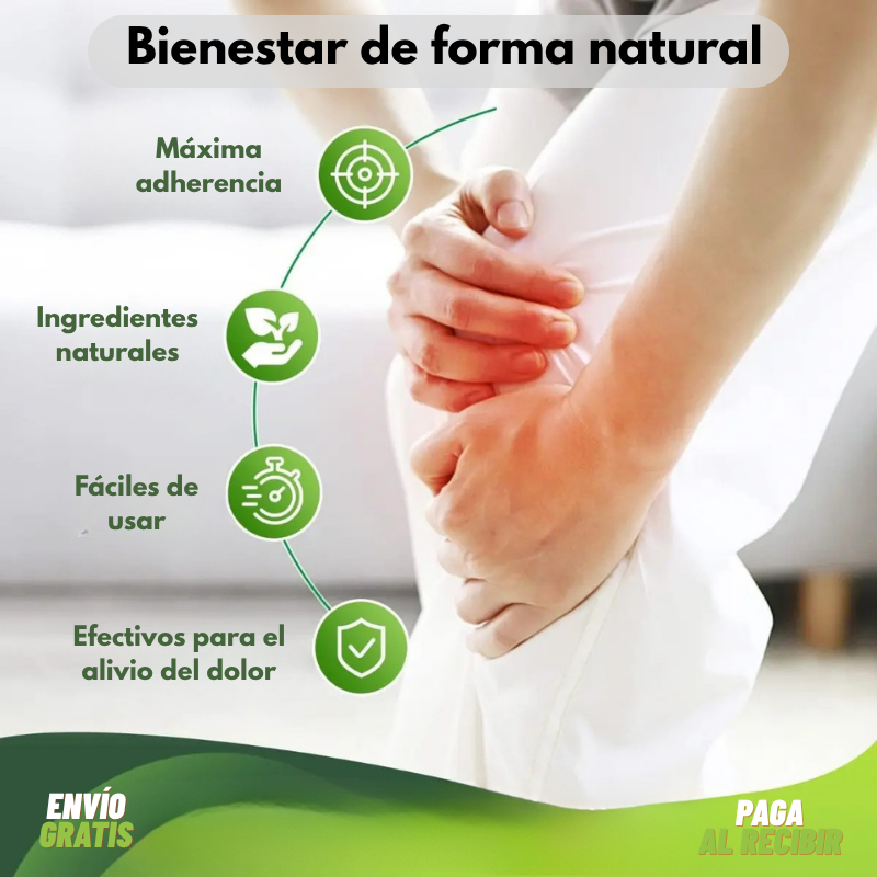 Parche para rodilla (Pack 10 unidades): Fácil de usar y máxima adherencia.